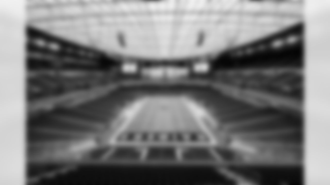 The stadium before a NFL football game between the Cleveland Browns and Las Vegas Raiders on November 23, 2025 at Allegiant Stadium.