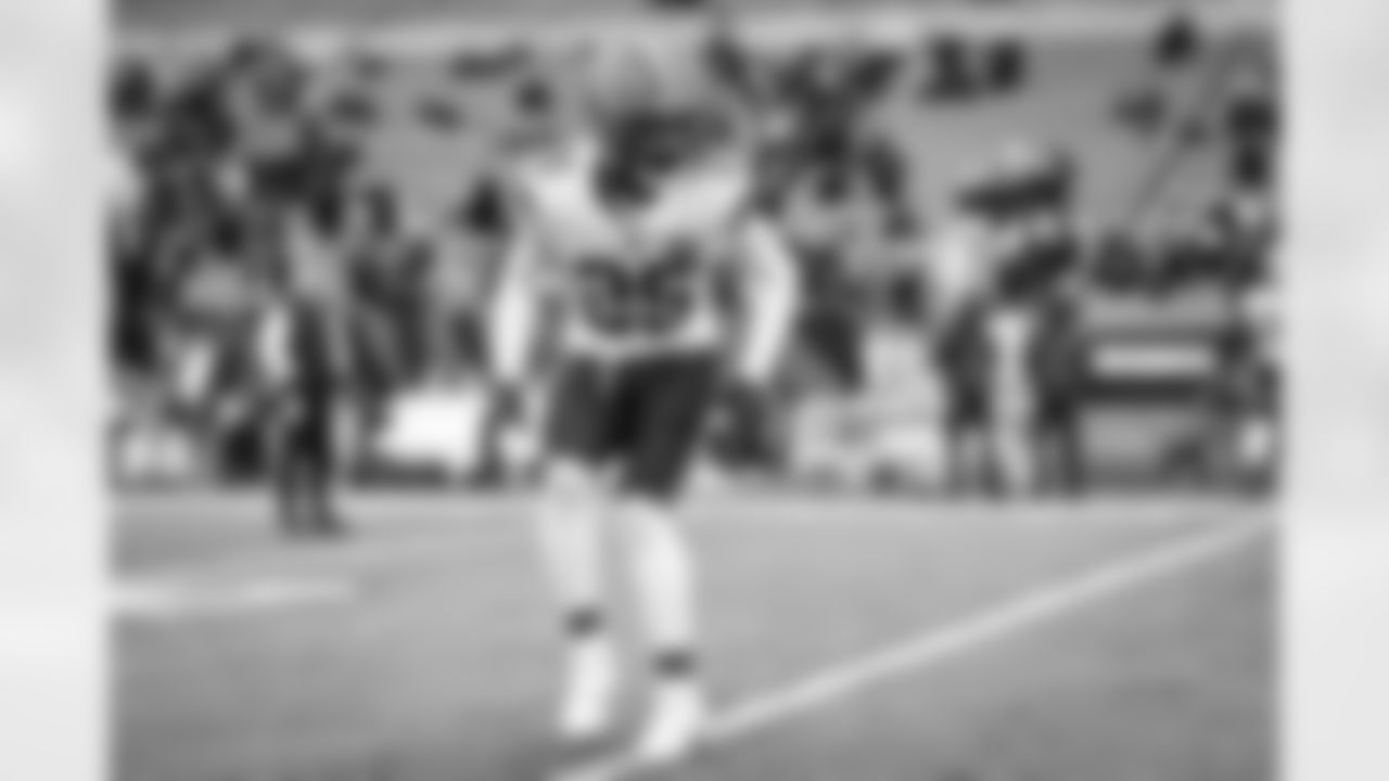 Cornerback Kahlef Hailassie (25) before a NFL football game between the Cleveland Browns and Cincinnati Bengals on January 7, 2024 at Paycor Stadium.