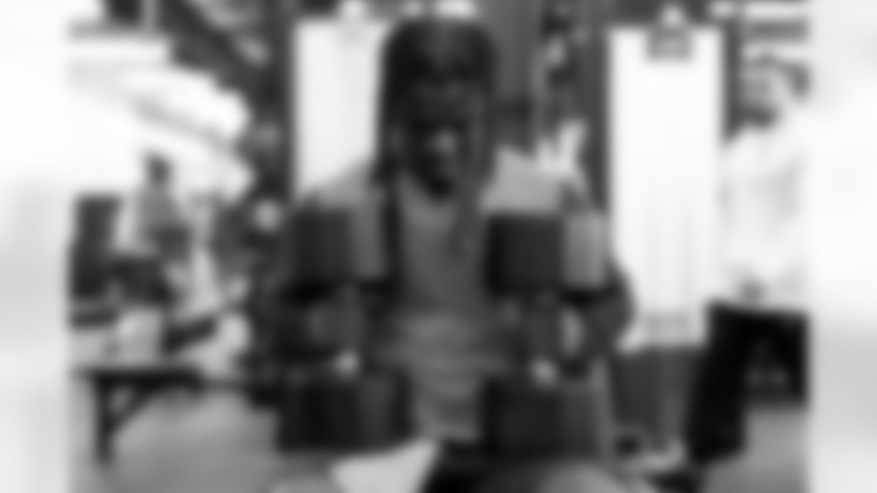 Linebacker Jerome Baker during a workout in Phase I of the offseason at CrossCountry Mortgage Campus on April 30, 2025.