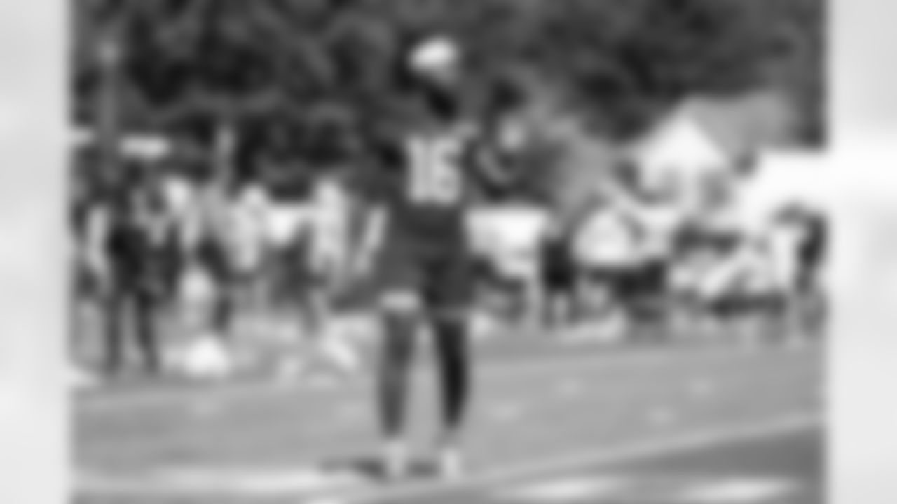 Wide receiver Diontae Johnson (16) during Day 1 of Training Camp at CrossCountry Mortgage Campus on July 23, 2025.