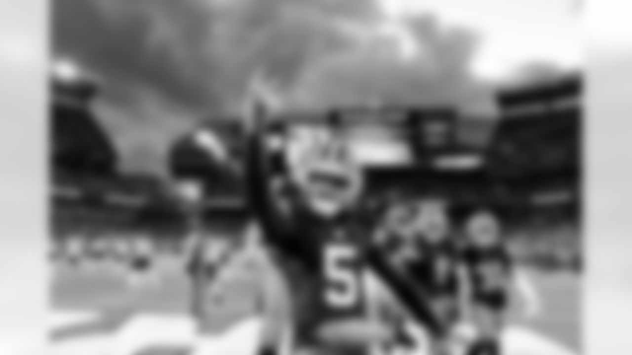 Safety Rayshawn Jenkins (5) during a NFL football game between the Baltimore Ravens and Cleveland Browns on November 16, 2025 at Huntington Bank Field.