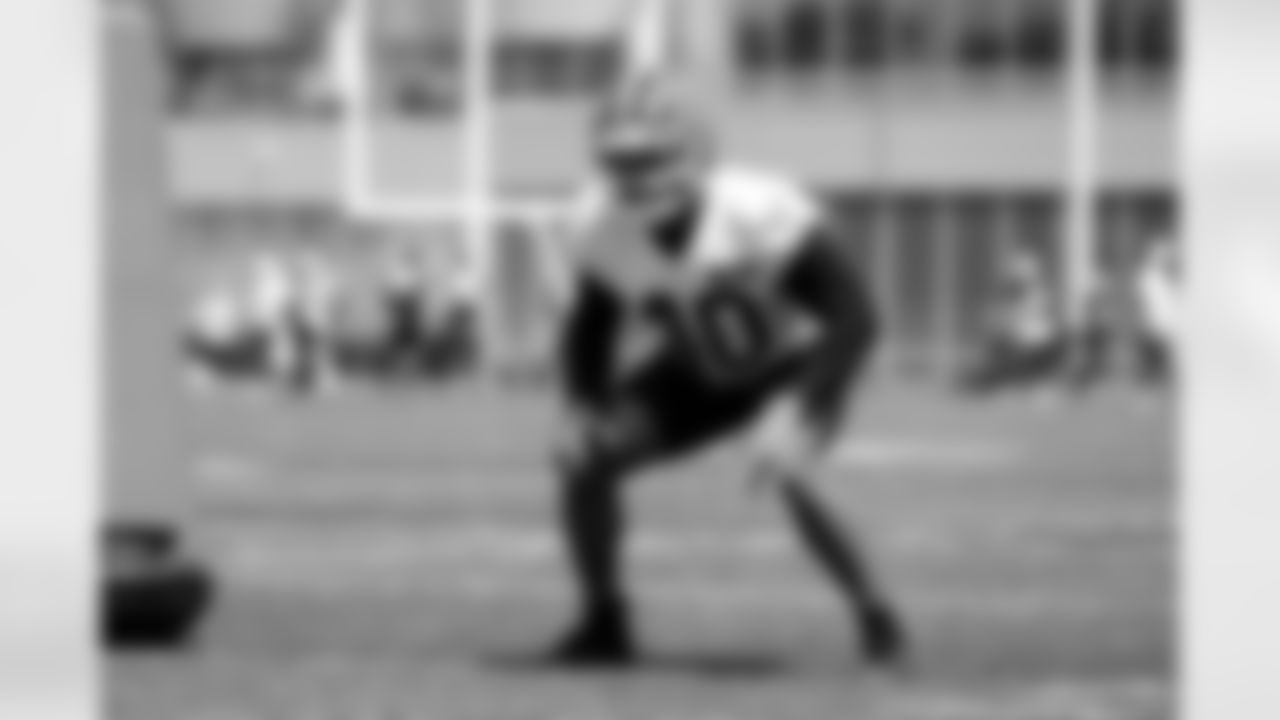 Linebacker Nathaniel Watson (40) during the first day of mandatory minicamp at CrossCountry Mortgage Campus on June 10, 2025.