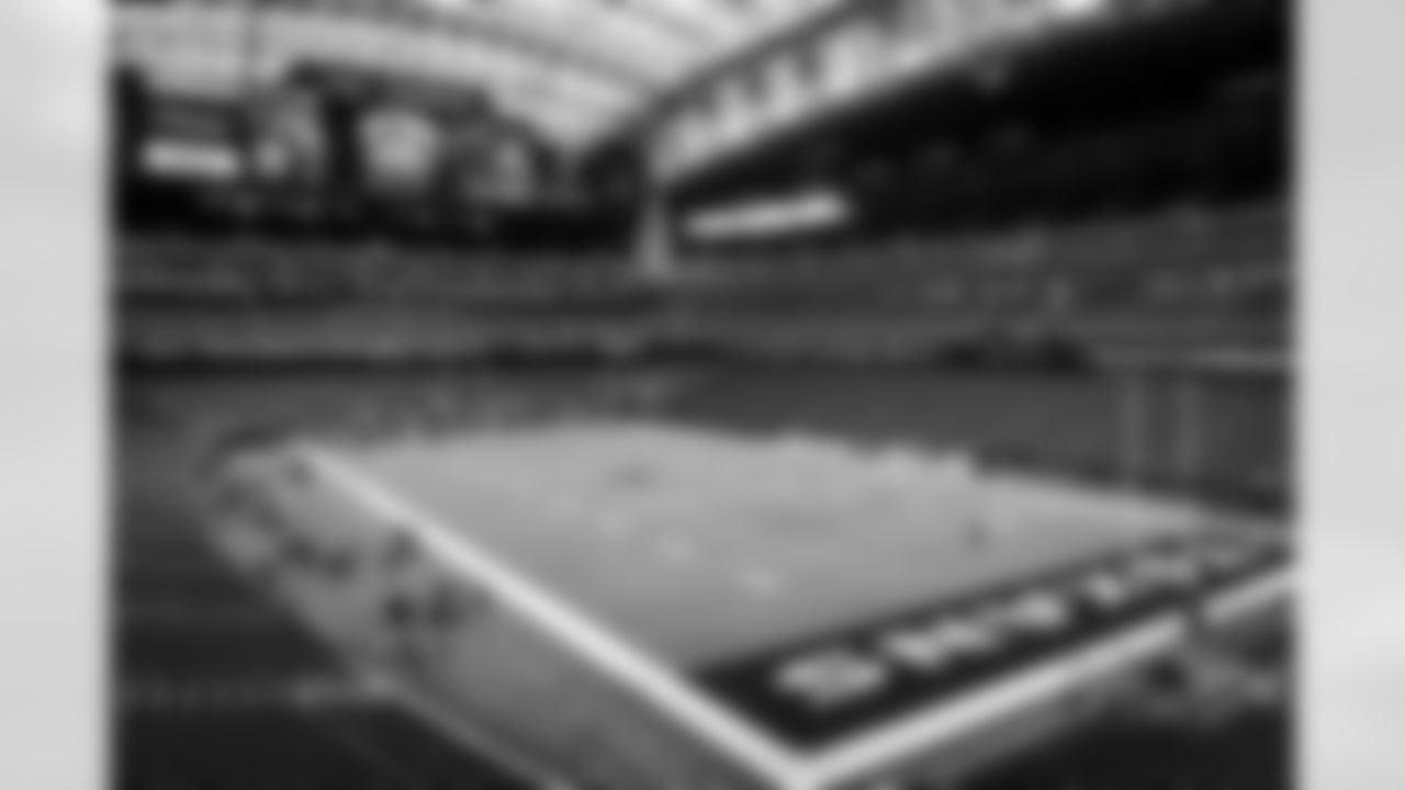The stadium before a NFL Wild Card playoff football game between the Cleveland Browns and Houston Texans on January 13, 2024 at NRG Stadium.