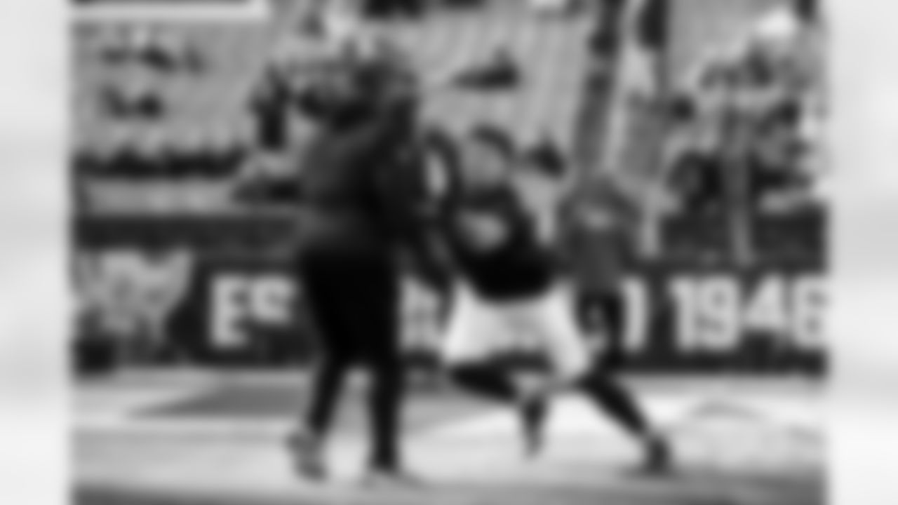 Defensive tackle Mason Graham (94) before a NFL football game between the Buffalo Bills and Cleveland Browns on December 21, 2025 at Huntington Bank Field.