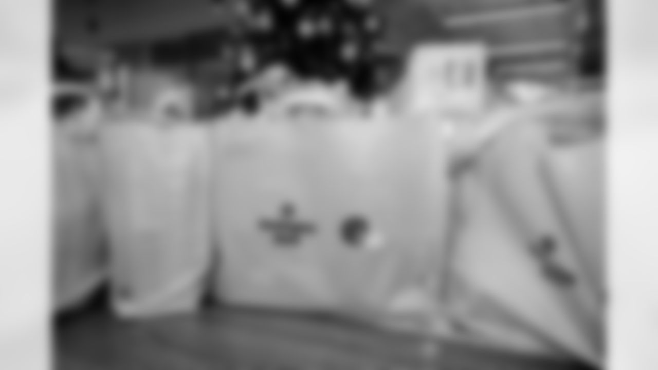 The Cleveland Browns and Huntington Bank Giving Tree at CrossCountry Mortgage Campus on December 4, 2025.