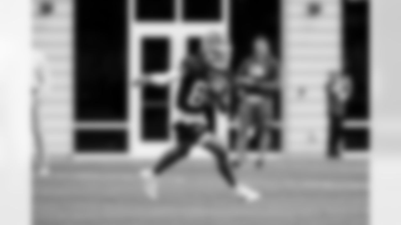 Wide receiver Gage Larvadain (84) during the first day of mandatory minicamp at CrossCountry Mortgage Campus on June 10, 2025.
