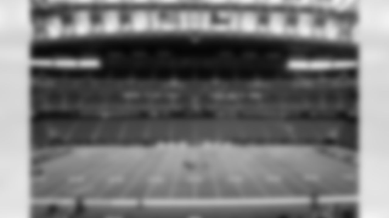 The stadium before a NFL Wild Card playoff football game between the Cleveland Browns and Houston Texans on January 13, 2024 at NRG Stadium.