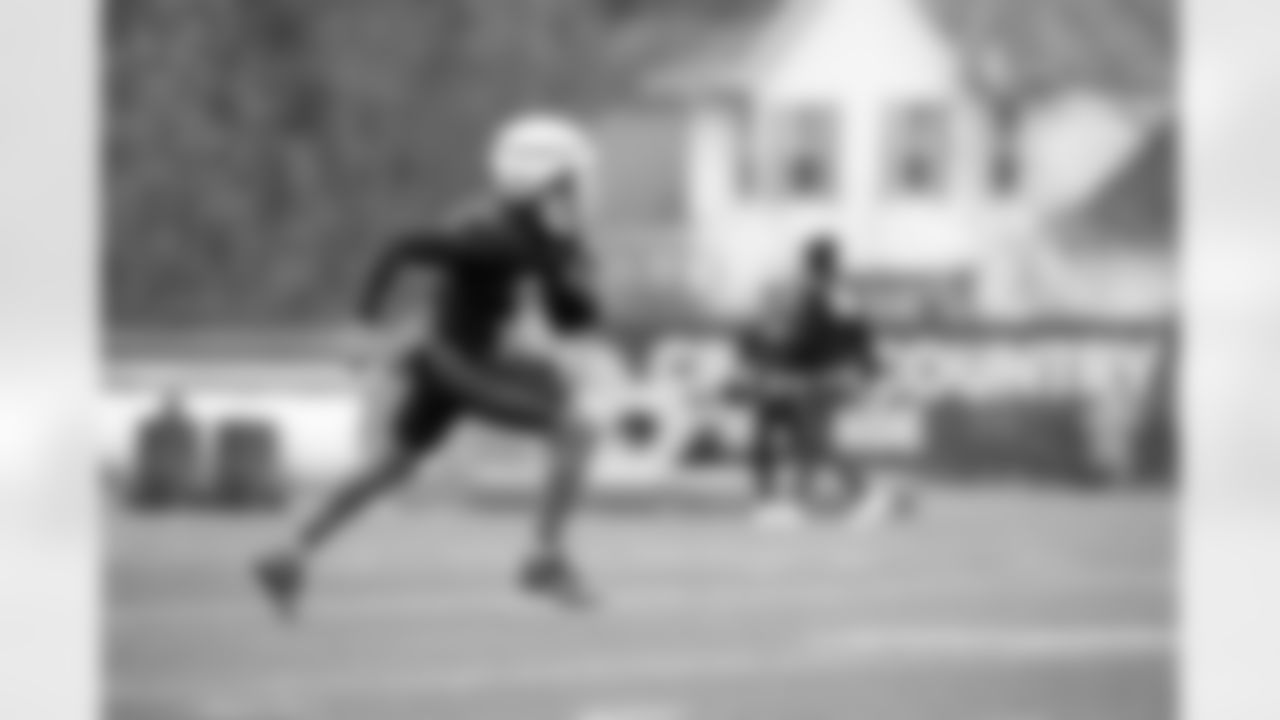 Wide receiver Jerry Jeudy (3) during practice at CrossCountry Mortgage Campus on November 12, 2025.