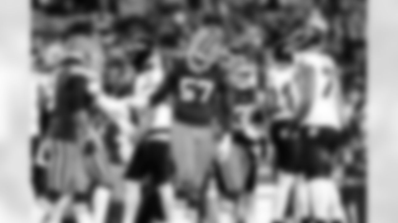 Defensive end Isaiah McGuire (57) during a NFL football game between the Baltimore Ravens and Cleveland Browns on November 16, 2025 at Huntington Bank Field.