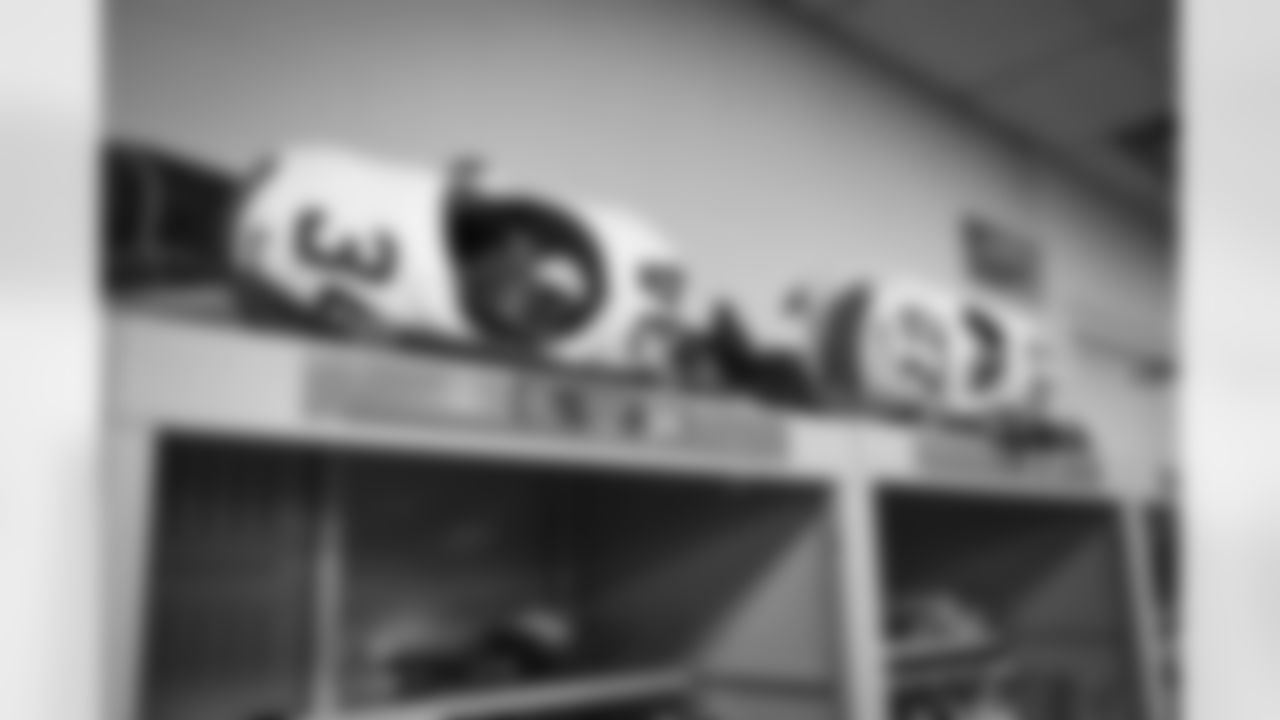 The locker room before a NFL football game between the Cleveland Browns and Cincinnati Bengals on January 7, 2024 at Paycor Stadium.