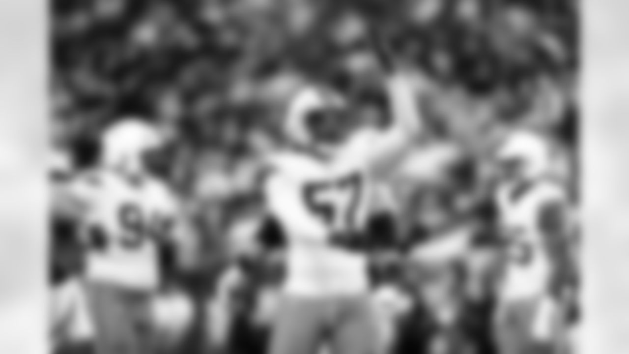 Defensive end Isaiah McGuire (57) during a NFL football game between the Cleveland Browns and Las Vegas Raiders on November 23, 2025 at Allegiant Stadium.