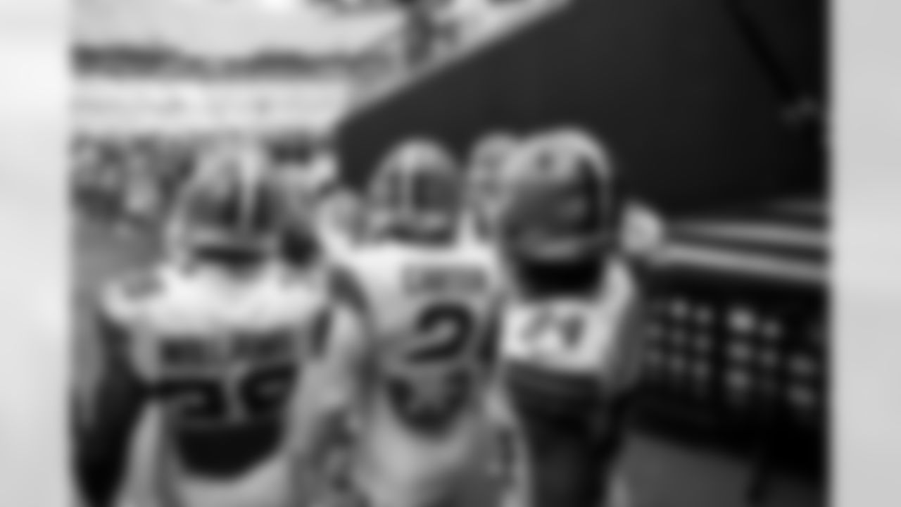 The punt returners before a preseason NFL football game between the Cleveland Browns and Carolina Panthers on August 8, 2025 at Bank of America Stadium.