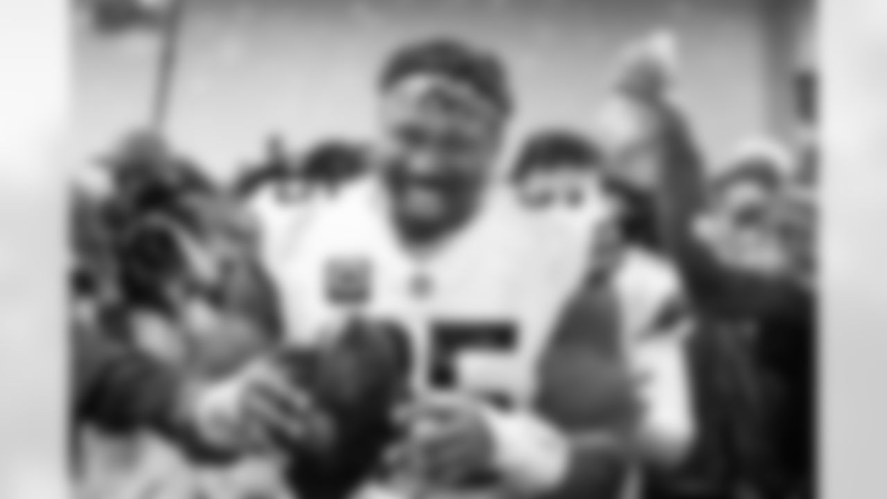 Defensive end Myles Garrett (95) after a NFL football game between the Cleveland Browns and Cincinnati Bengals on January 4, 2026 at Paycor Stadium. The Browns won 20-18.