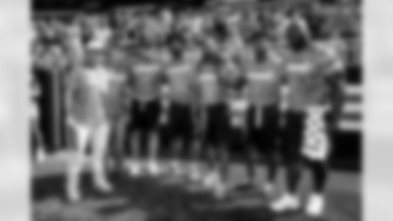 The Phil Dawson Legends Flag Football game during halftime of a NFL football game between the New York Giants and Cleveland Browns on September 22, 2024 at Huntington Bank Field. The Browns lost 15-21.
