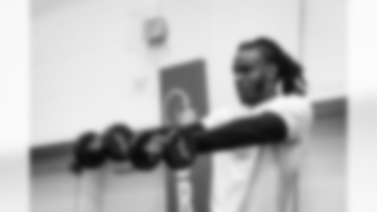 Cornerback Martin Emerson Jr. (23) during a workout in Phase II of the offseason at CrossCountry Mortgage Campus on April 29, 2024.