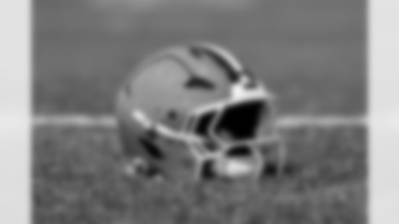 A helmet during Day 5 of Training Camp at CrossCountry Mortgage Campus on July 28, 2025.