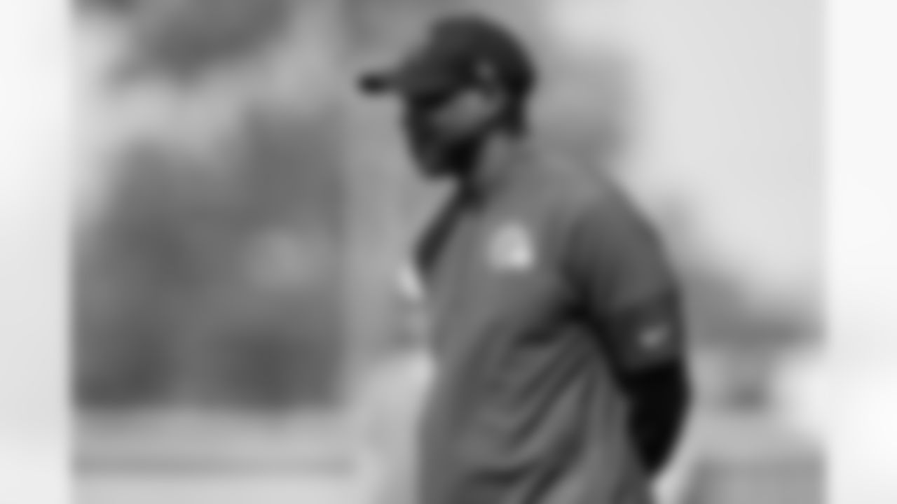 Cornerbacks Coach Brandon Lynch during the third day of rookie workouts at CrossCountry Mortgage Campus on July 21, 2025.