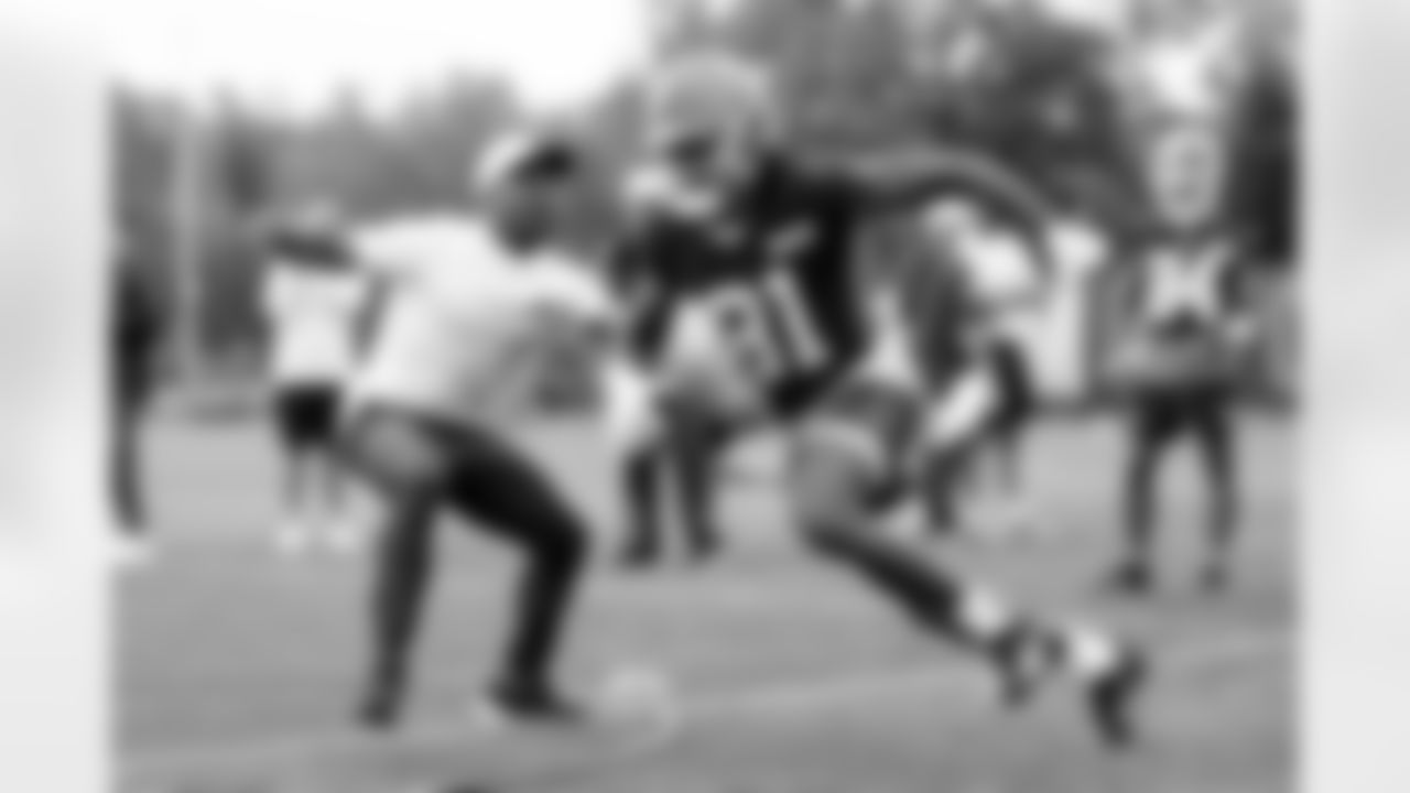 Wide receiver Michael Woods II (81) during the first day of OTAs at CrossCountry Mortgage Campus on May 27, 2025.