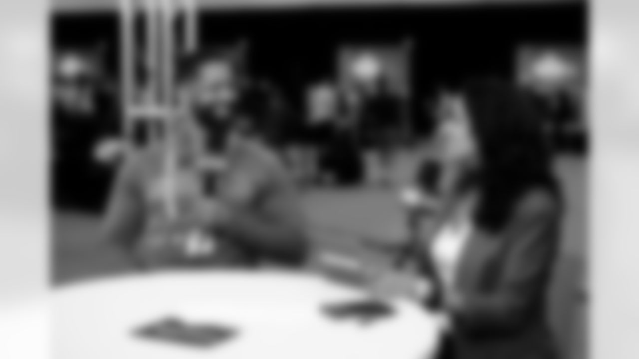 Executive Vice President of Football Operations and General Manager Andrew Berry speaks to the media at the 2026 NFL Combine on February 24, 2026 in Indianapolis, Indiana.