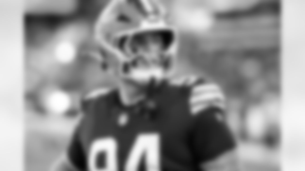 Defensive tackle Mason Graham (94) before a NFL football game between the Buffalo Bills and Cleveland Browns on December 21, 2025 at Huntington Bank Field.