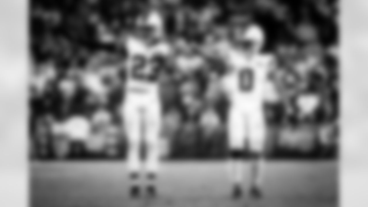 Cornerback Martin Emerson Jr. (23) and Cornerback Greg Newsome II (0) during a NFL football game between the New York Jets and Cleveland Browns on Thursday Night Football on December 28, 2023 at Cleveland Browns Stadium. The Browns won 37-20.