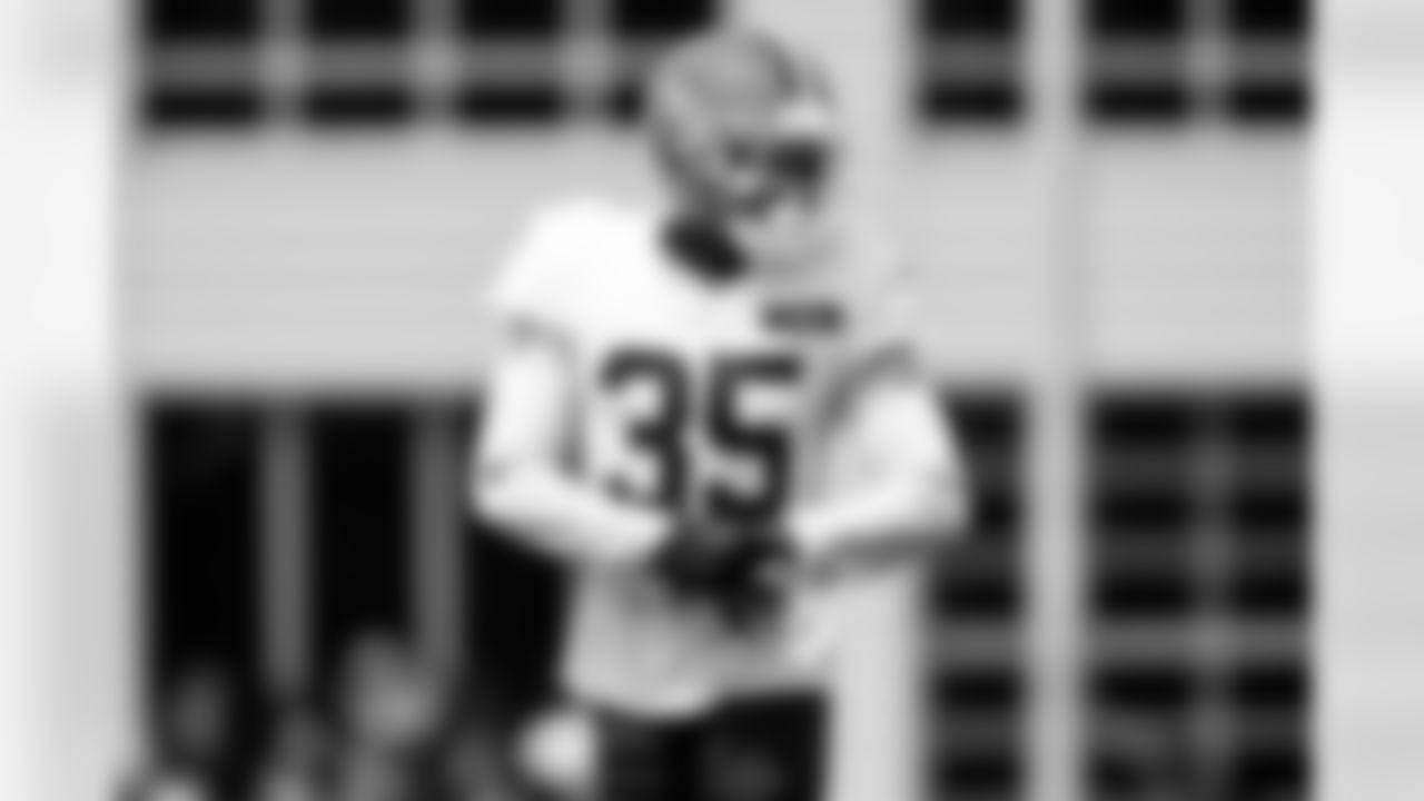 Cornerback Chigozie Anusiem (35) during Day 10 of Training Camp at CrossCountry Mortgage Campus on August 4, 2025.