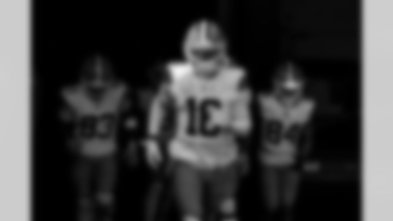 Wide receiver Malachi Corley (83), Wide receiver Isaiah Bond (16), and Wide receiver Gage Larvadain (84) before a NFL football game between the Cleveland Browns and Cincinnati Bengals on January 4, 2026 at Paycor Stadium.