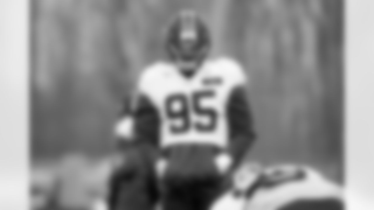 Defensive end Myles Garrett (95) during practice at CrossCountry Mortgage Campus on December 3, 2025.