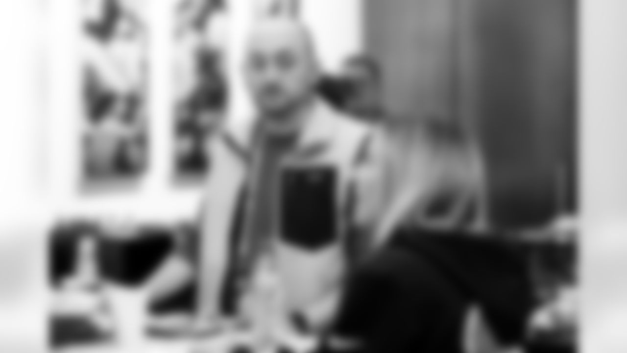 Lead Data Scientist Nate Sterken in the Cleveland Browns suite at the 2026 NFL Combine on February 26, 2026 in Indianapolis, Indiana.