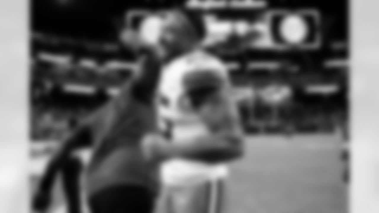 Defensive end Myles Garrett (95) after a NFL football game between the Cleveland Browns and Las Vegas Raiders on November 23, 2025 at Allegiant Stadium. The Browns won 24-10.