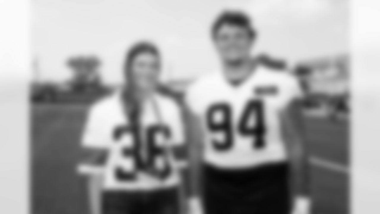 Defensive tackle Mason Graham (94) and Browns Foundation guests during the fifth day of OTAs at CrossCountry Mortgage Campus on June 4, 2025.