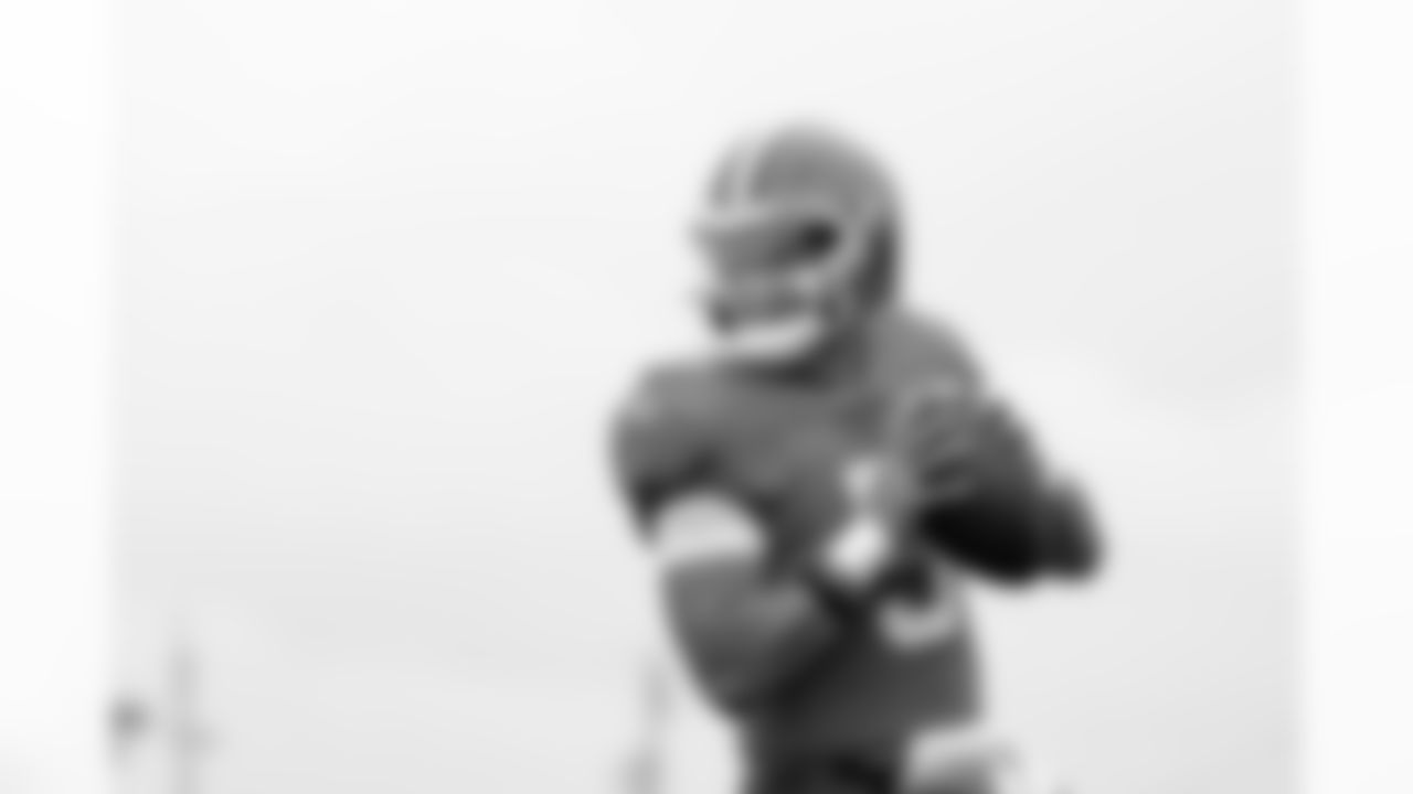 Quarterback Dillon Gabriel (5) during Day 16 of Training Camp at CrossCountry Mortgage Campus on August 20, 2025.