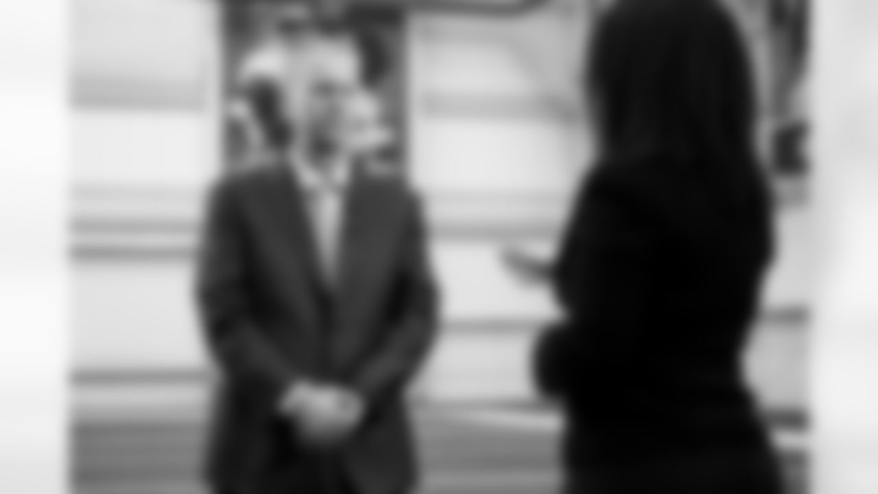 Head Coach Todd Monken speaks to the media after his introductory press conference at CrossCountry Mortgage Campus on February 3, 2026.