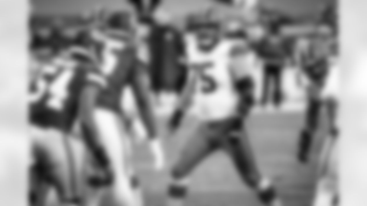 Offensive guard Joel Bitonio (75) during a NFL divisional round playoff football game between the Cleveland Browns and Kansas City Chiefs on January 17, 2021 at Arrowhead Stadium. The Browns lost 17-22.