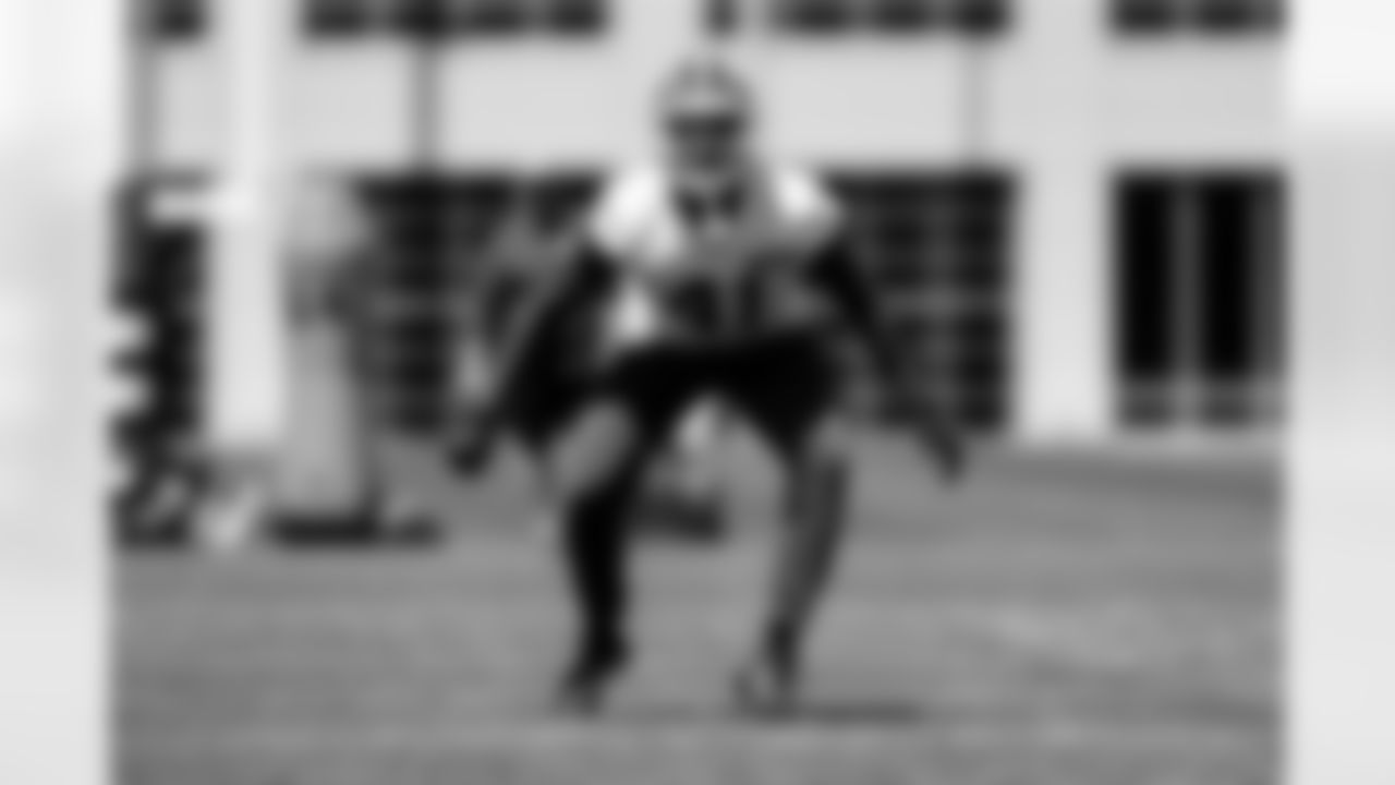 Defensive back Christopher Edmonds (41) during fieldwork on the second day of Rookie Minicamp at CrossCountry Mortgage Campus on May 10, 2025.