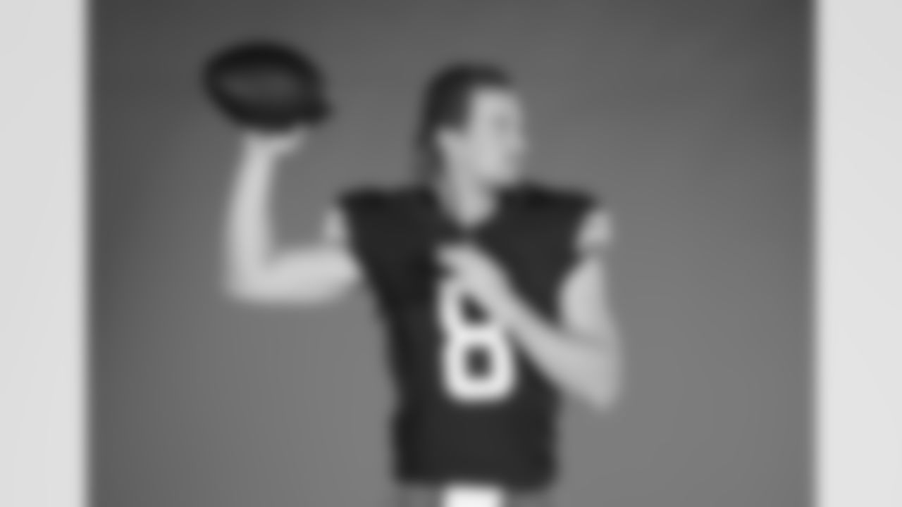 Quarterback Kenny Pickett (8) during 2025 Media Day at CrossCountry Mortgage Campus on June 9, 2025.