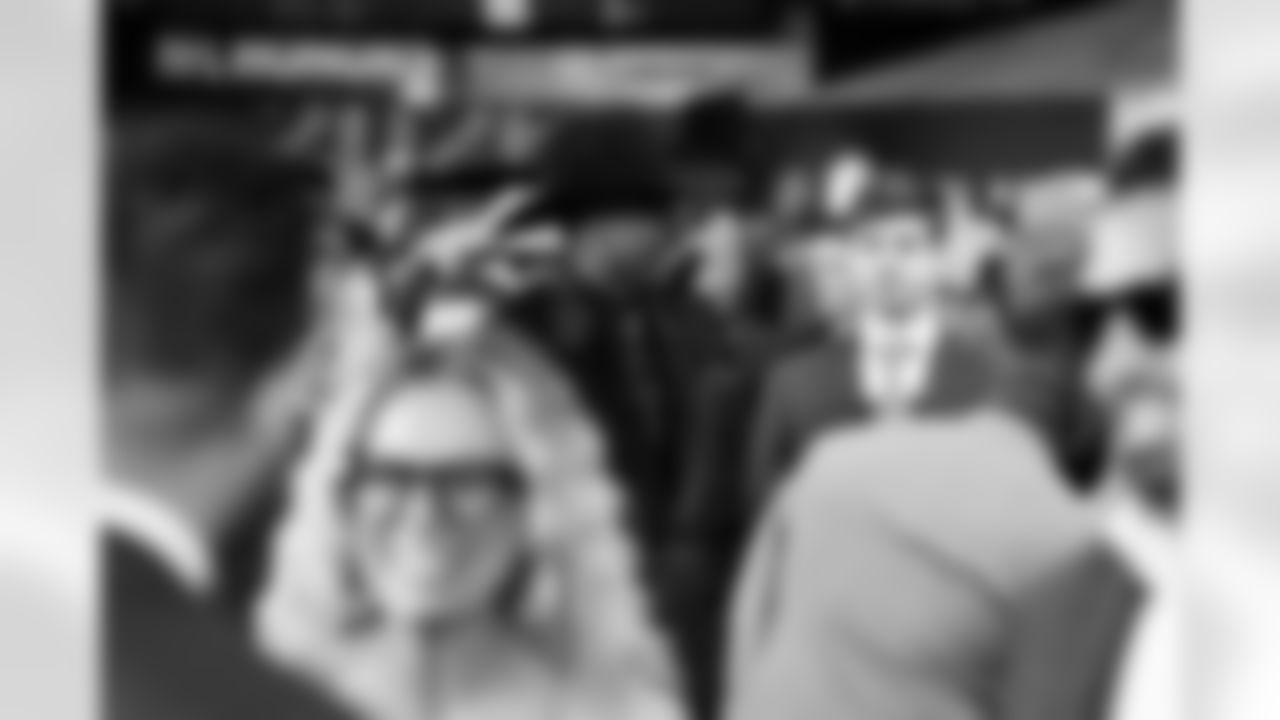 Defensive end Myles Garrett (95) on the red carpet before the 2026 NFL Honors at the Palace of Fine Arts in San Francisco on February 5, 2026.