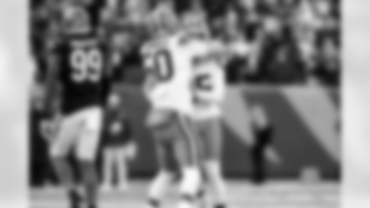 Long snapper Rex Sunahara (50) and Kicker Andre Szmyt (25) during a NFL football game between the Cleveland Browns and Cincinnati Bengals on January 4, 2026 at Paycor Stadium. The Browns won 20-18.