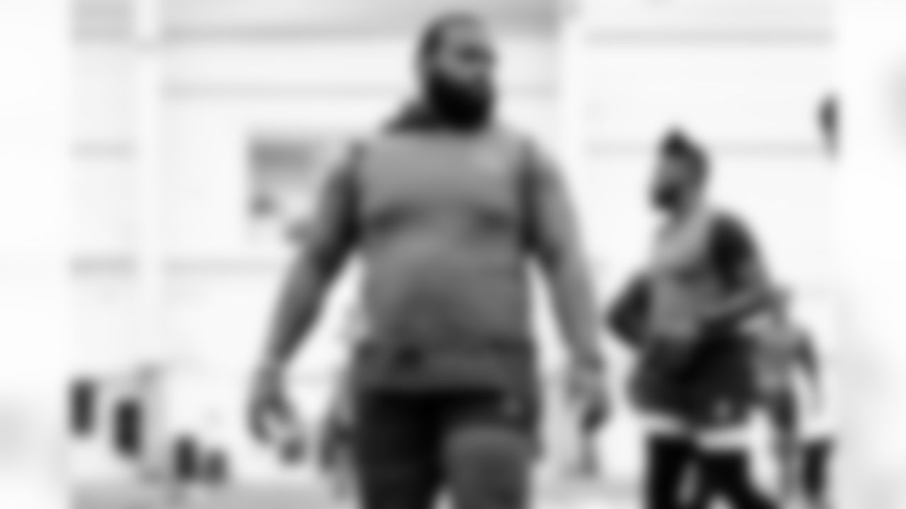 Defensive tackle Ralph Holley (63) during a workout in Phase I of the offseason at CrossCountry Mortgage Campus on April 30, 2025.
