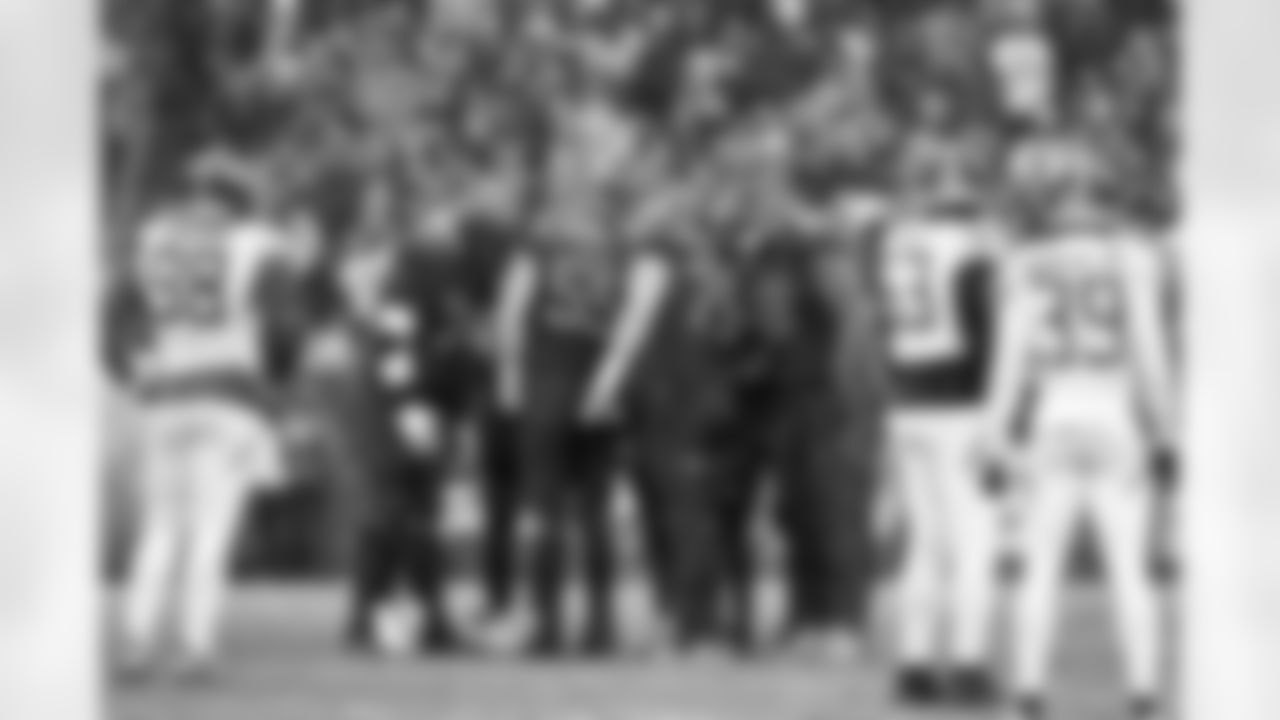 The offense during a NFL football game between the Tennessee Titans and Cleveland Browns on December 7, 2025 at Huntington Bank Field.