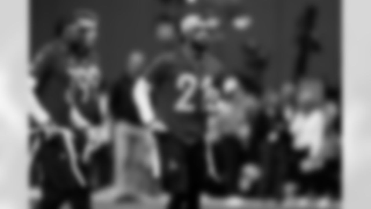 Cornerback Denzel Ward (21) during the second AFC Pro Bowl Practice at the Moscone Center in San Francisco on February 2, 2026.