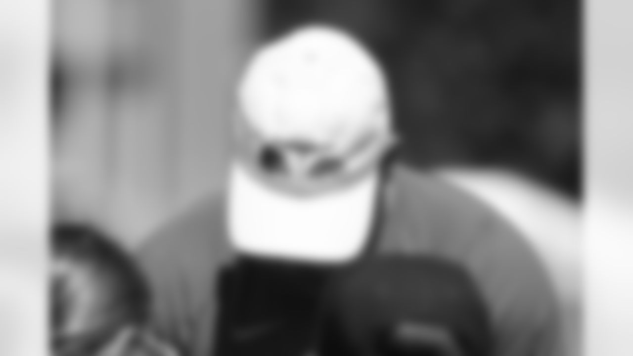 A University Hospitals hat during Day 5 of Training Camp at CrossCountry Mortgage Campus on July 28, 2025.