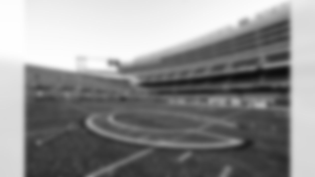 The stadium before a NFL football game between the Cleveland Browns and Chicago Bears on December 14, 2025 at Soldier Field.