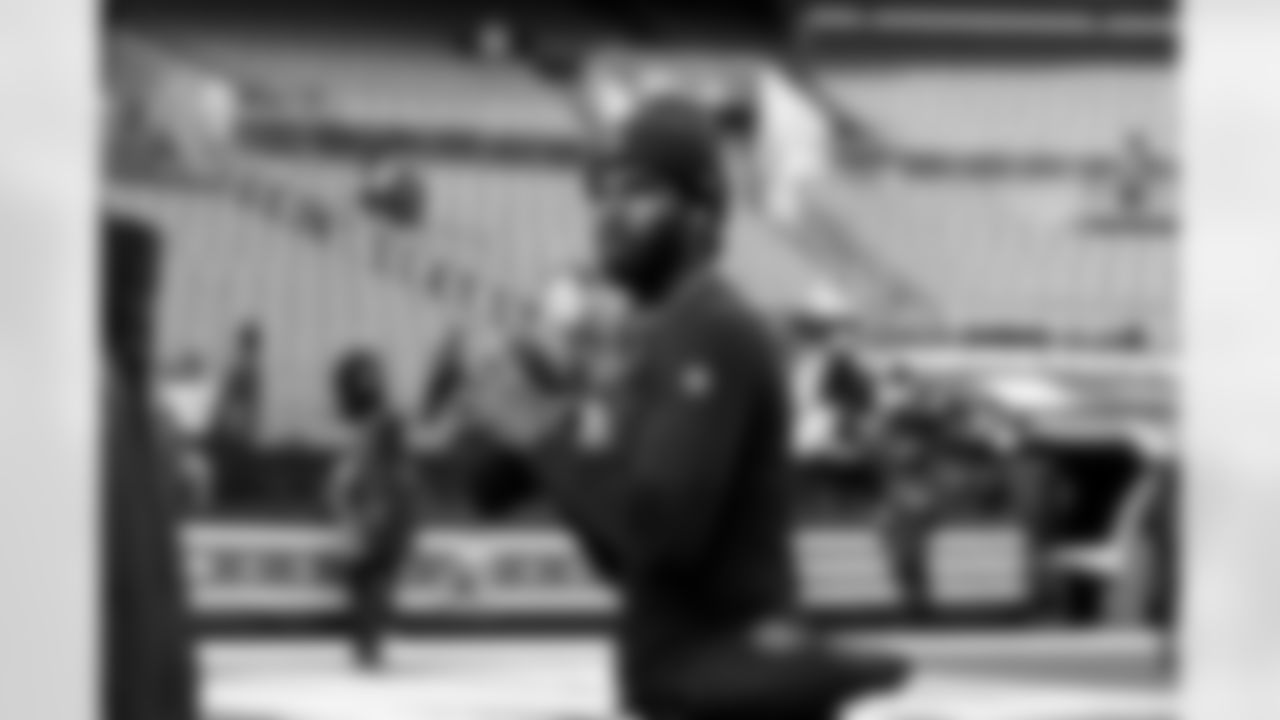 Quarterback Shedeur Sanders (12) before a NFL football game between the Buffalo Bills and Cleveland Browns on December 21, 2025 at Huntington Bank Field.