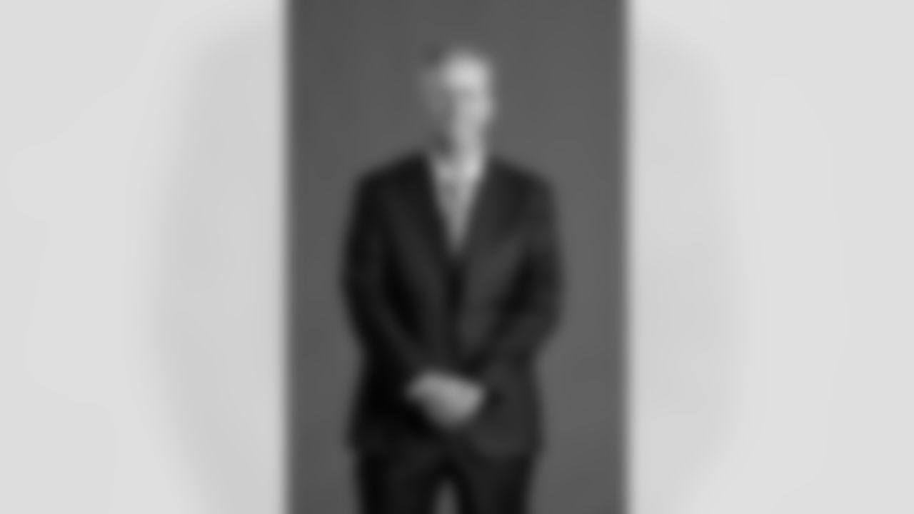 Head Coach Todd Monken poses for a portrait after his introductory press conference at CrossCountry Mortgage Campus on February 3, 2026.