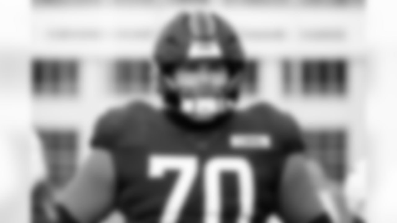 Offensive guard Zak Zinter (70) during practice at CrossCountry Mortgage Campus on December 3, 2025.