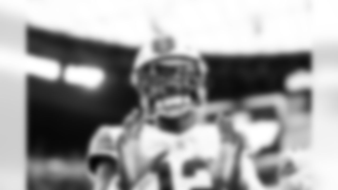 Quarterback Shedeur Sanders (12) before a NFL football game between the Cleveland Browns and Las Vegas Raiders on November 23, 2025 at Allegiant Stadium.