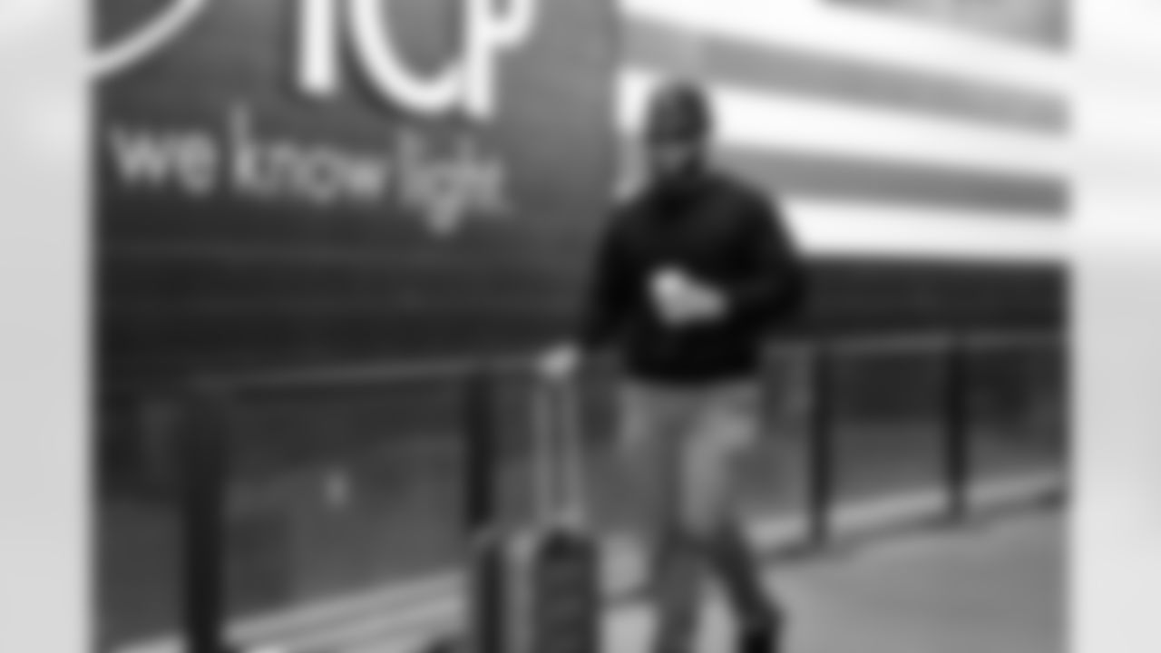 Linebacker Easton Mascarenas-Arnold (42) before a NFL football game between the Pittsburgh Steelers and Cleveland Browns on December 28, 2025 at Huntington Bank Field.