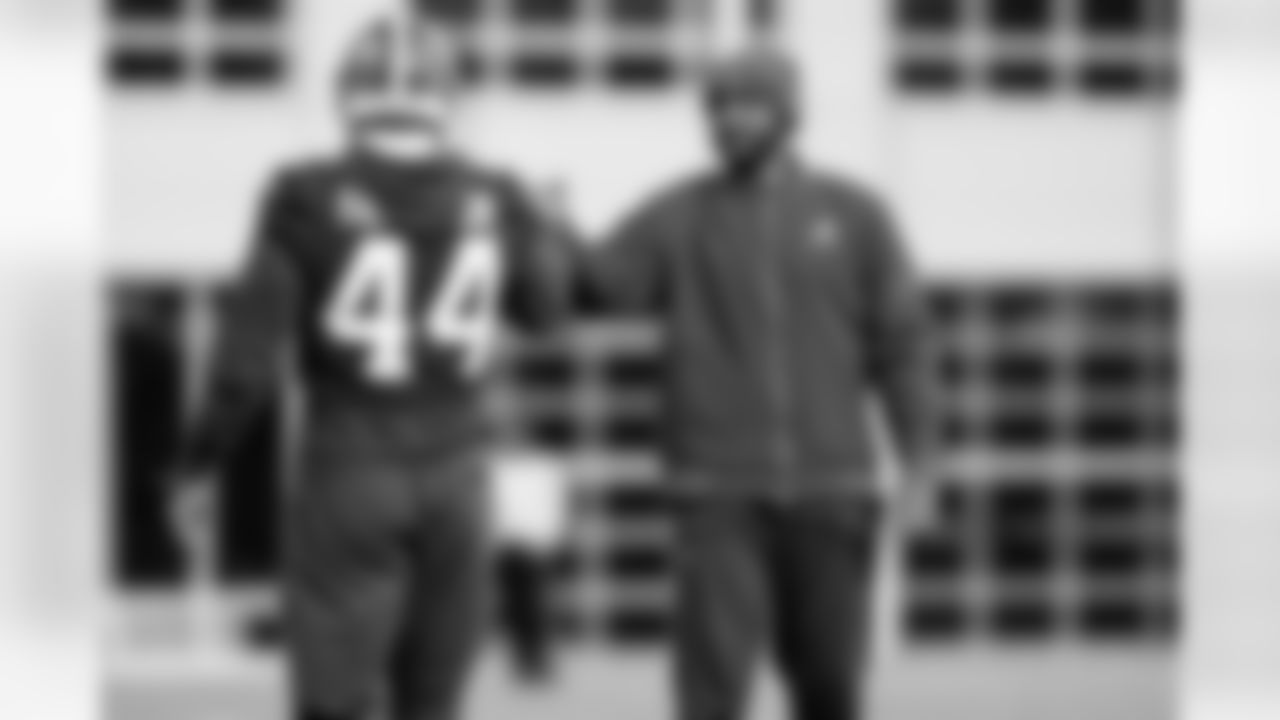 Tight Ends Coach Christian Jones during practice at CrossCountry Mortgage Campus on December 24, 2025.