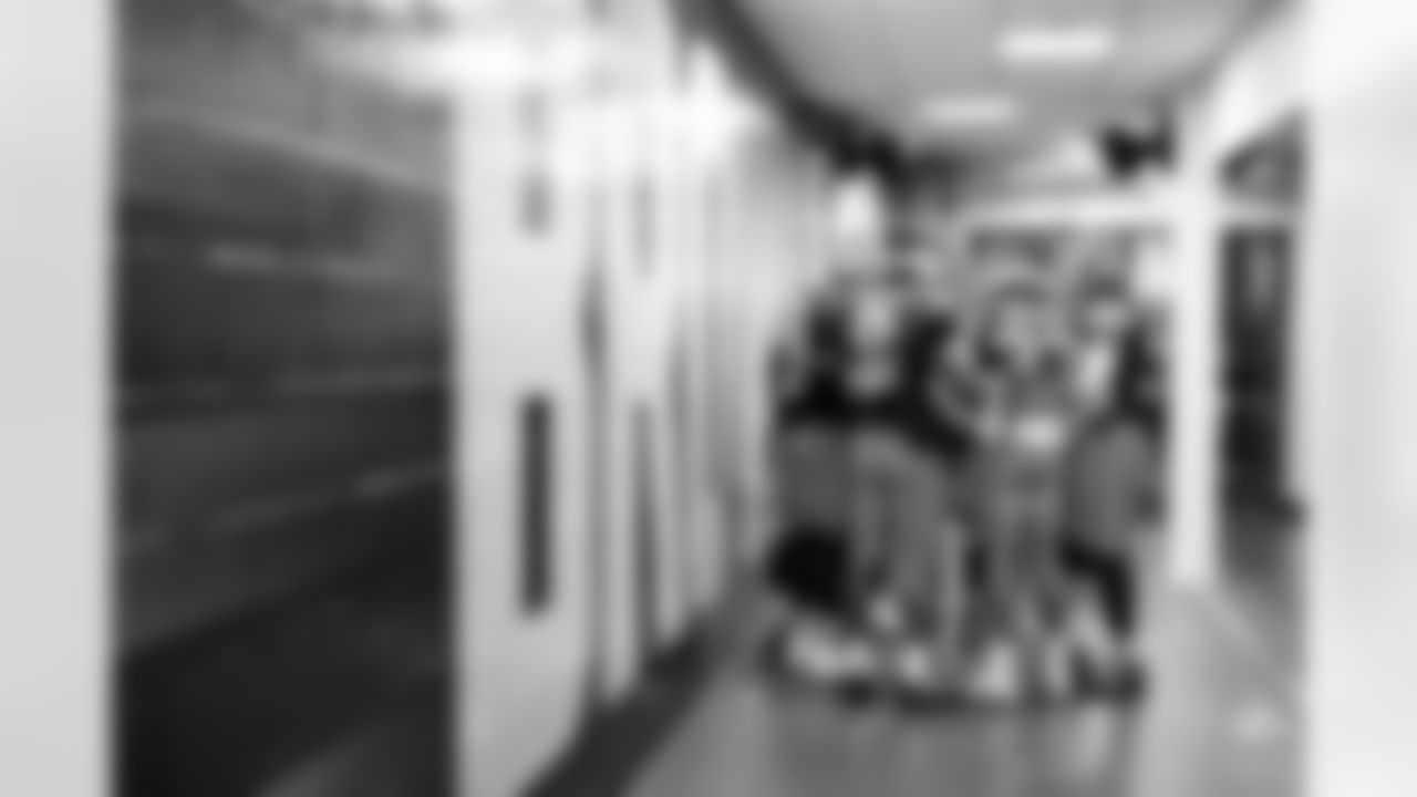 Safety Grant Delpit (9) and Safety Ronnie Hickman Jr. (33) before a NFL football game between the Baltimore Ravens and Cleveland Browns on November 16, 2025 at Huntington Bank Field.